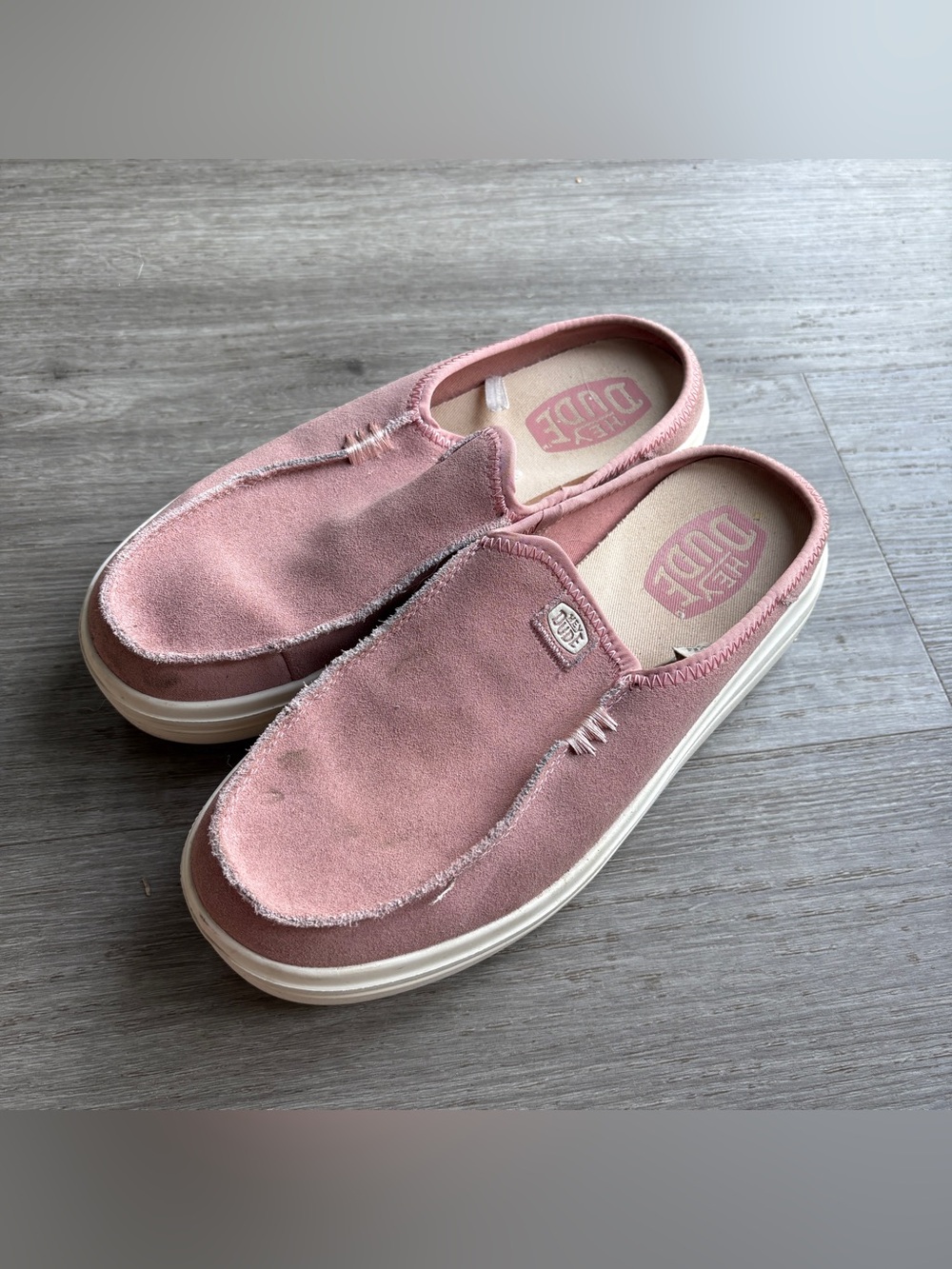 HEYDUDE Austin Lift Classic Platform Slip On Mule Rosette - Picture 3 of 12